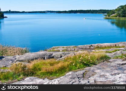 Rocky park. rocky park at the seashore in Helsinki