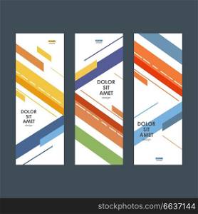 Roll up design template with abstract line.. Roll up design template with abstract line
