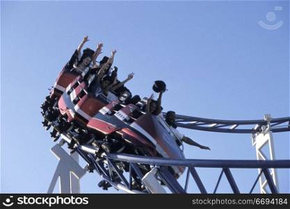 Roller Coaster in Santa Cruz California