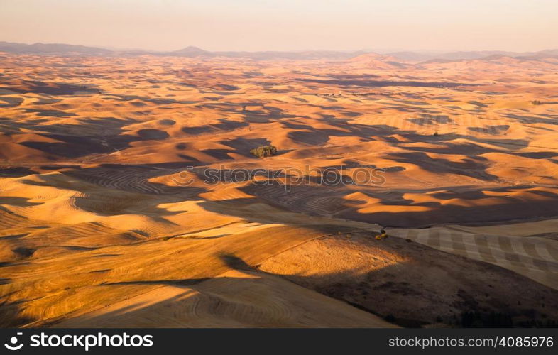 Rolling hills from a good vantage point overlooking rich Palouse Country farmland