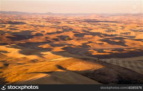 Rolling hills from a good vantage point overlooking rich Palouse Country farmland