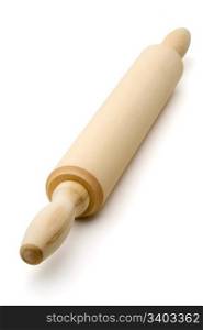 Rolling pin. Rolling pin, beater, isolated on a white background