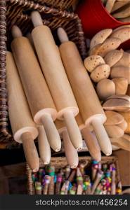 Rolling pins made of wood