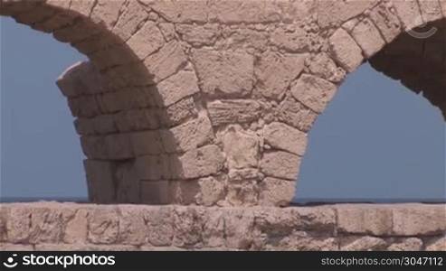 roman aqueduct in Caesarea