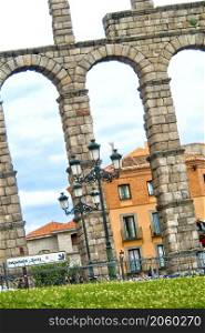 Roman Aqueduct of Segovia, 1st Century A.D., World Monument Fund, Segovia, UNESCO World Heritage Site, Castilla y Leon, Spain, Europe