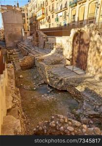 Roman archaeological excavations in Tarragona of Catalonia