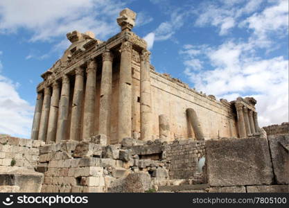 Roman Bacchus temple in Baalbeck, Lebanon