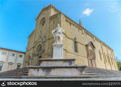 Roman Catholic cathedral in the city of Arezzo in Tuscany Italy. Catholic cathedral in the city of Arezzo Italy