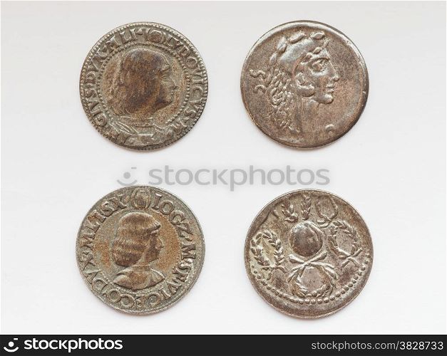 Roman coin. Ancient Roman coins from Italy