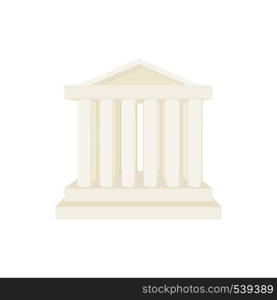 Roman temple icon in cartoon style on a white background. Roman temple icon, cartoon style