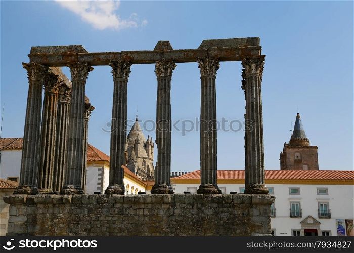 Roman temple in Evora, Portugal, World Heritage Unesco