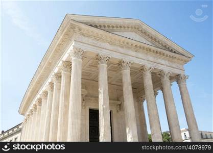 Roman Temple Maison Carree in Nimes, France.