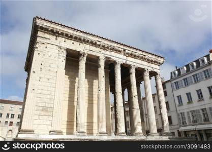 Roman temple of Augustus in Vienne, France
