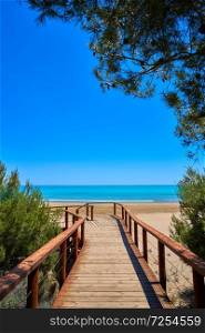 Romana beach playa in Alcossebre also Alcoceber in Castellon of Spain