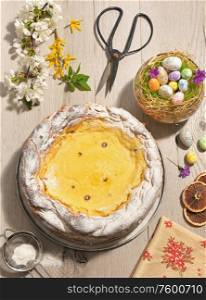 Romanian Easter bread ? Pasca on Easter Table