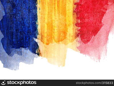 Romanian flag background