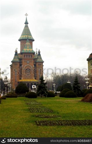 Romanian Orthodox Metropolitan Cathedral, Timisoara, Romania.