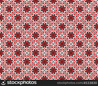 romanian traditional ethnic costume motif seamless pattern