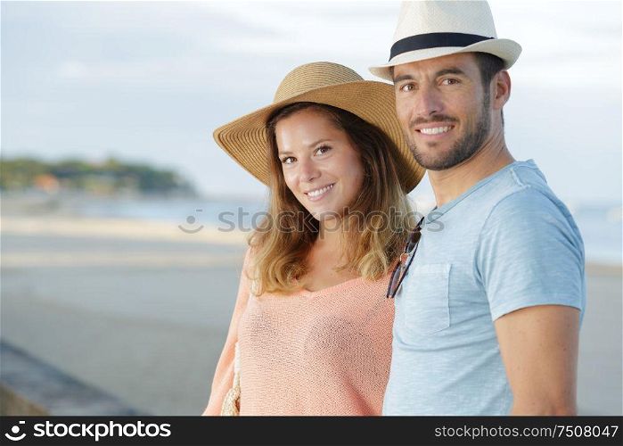 romantic couple on the beach