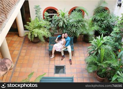 Romantic couple smiling and enjoying together. Holidays, love, couple, relationship and dating concept.