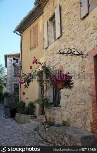 Romantic houses in a small village in the Provence, France