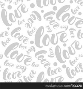 Romantic love pattern background. illustration for holiday design. Many flying words love on white background. Romantic red heart background. illustration for holiday design. Many flying hearts on white background. For wedding card, valentine day greetings, lovely frame.
