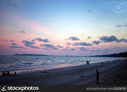 romantic mpment oceanside horizon twilight sunset bach background