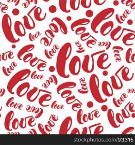 Romantic red love patterns backgrounds set. illustration for holiday design. Many flying words love on white background. Romantic red heart background. illustration for holiday design. Many flying hearts on white background. For wedding card, valentine day greetings, lovely frame.