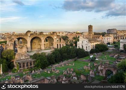rome city italy roman ruins landmark architecture
