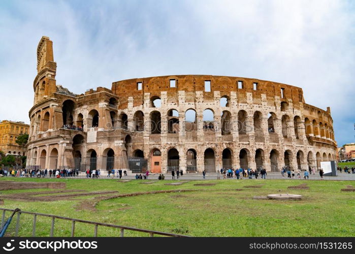 Rome, Italy - December 2019: Colosseum