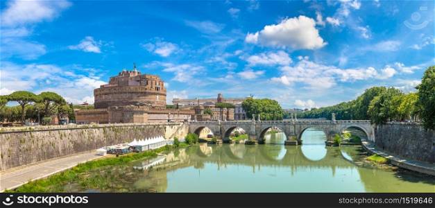 ROME, ITALY - JULY 26, 2017: Castel Sant Angelo in a summer day in Rome, Italy