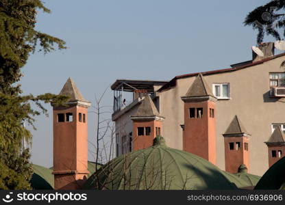 Roof Example of Ottoman Turkish architecture in Istanbul