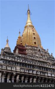 Roof of Ananda temple in Bagan, Myanmar