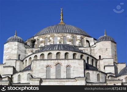 Roof of Blue mosque in Istanbul, Turkey