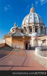 roof of St. Peter&rsquo;s Basilica, Vatican, Rome