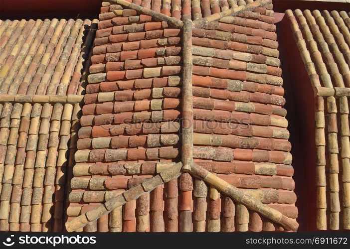 roof tiles texture background. roof tiles texture useful as a background