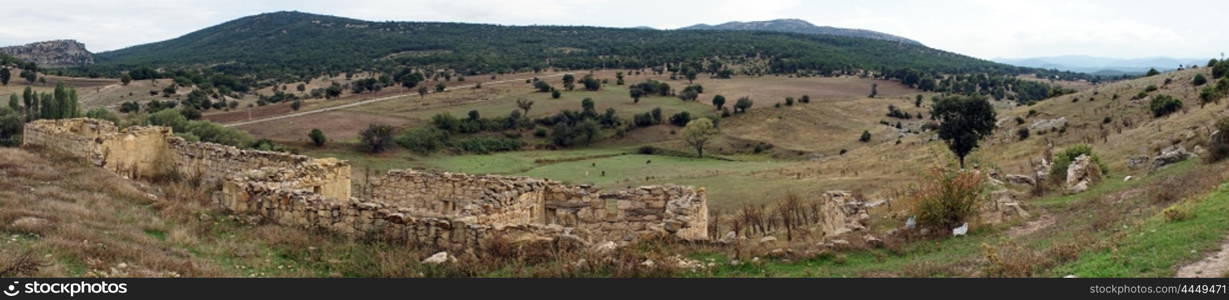 Roofless farmhouse near Midas, Turkey