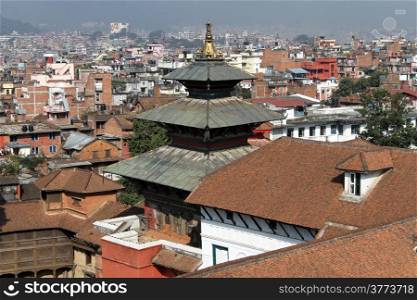 Roofs of king&rsquo;s palace in Kathmandu, Nepal