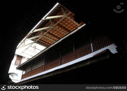 Roofs of Tooth temple in Kandy, Sri Lanka