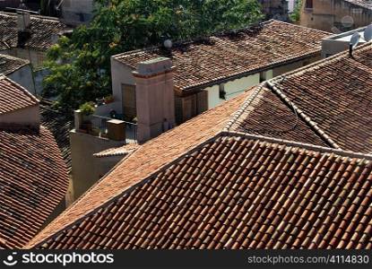 Rooftops in Merida, Badajoz province, Extremadura, Spain