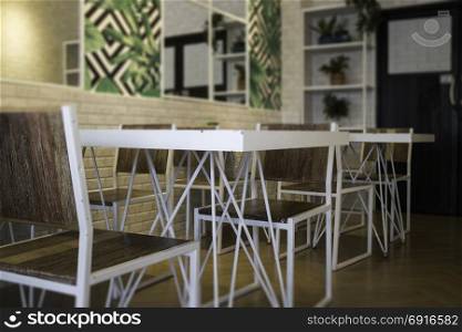 Room ambiance with green leaves, stock photo