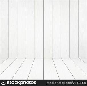 room interior with white wood wall and wood floor background