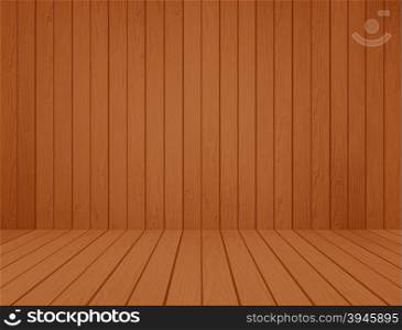 room interior with wood wall and wood floor background