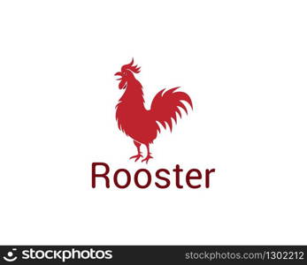 Rooster logo design vector illustration