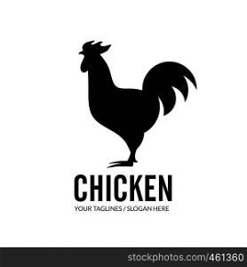 roosters illustration, simple Chicken Design elements for logo