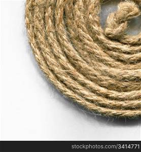 rope border in spiral. Closeup