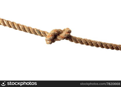 Rope isolated on white background