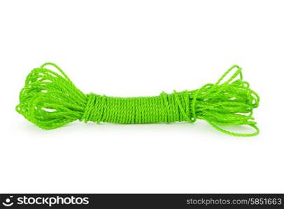 Rope skein isolated on the white background