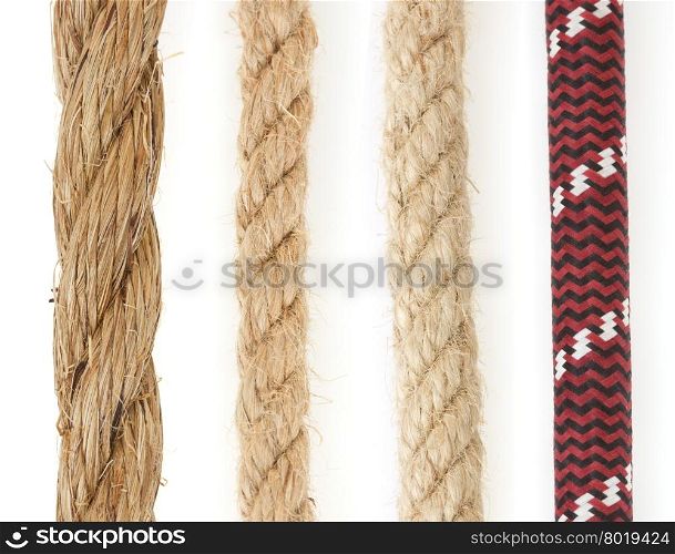 ropes isolated on white background