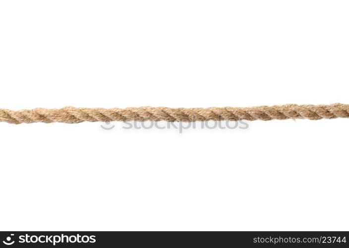 ropes with knot isolated on white background